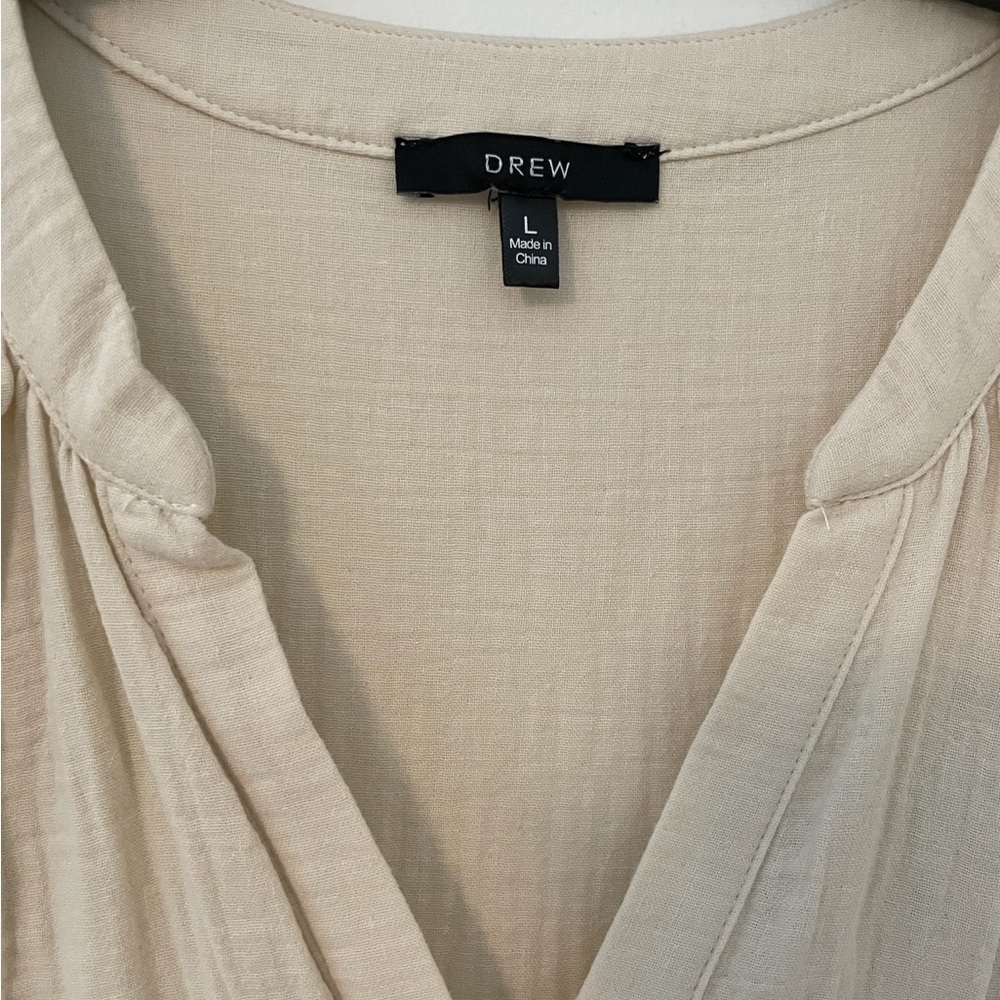 Anthropologie DREW Midi High/Low Tank Dress, Cream Size - Picture 4 of 6
